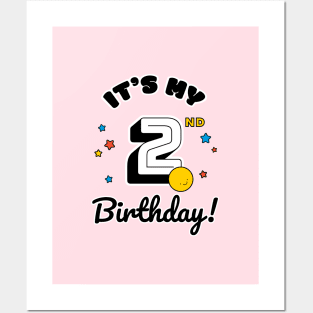 Two Year Old Birthday - Happy Birthday - Birthday Party Posters and Art